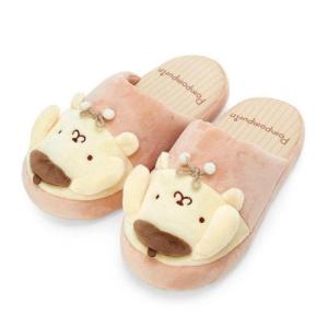 Sanrio絨毛造型室內拖鞋-布丁狗/25cm 