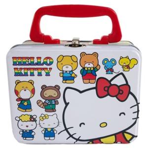 【箱子】三麗鷗 Kitty 方形旅行箱存錢筒 (白動物款)