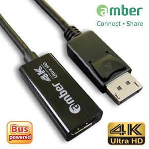 京徹【amber】DisplayPort 轉 4K HDMI訊號轉換器丨DP轉HDMI 4K 轉接線