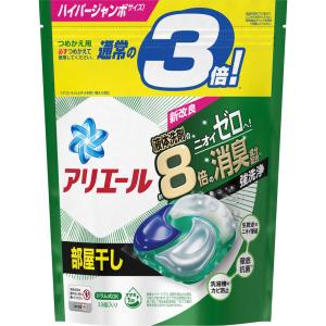 【日本ARIEL】碳酸機能 8倍消臭4D洗衣球-室內晾曬33顆/袋