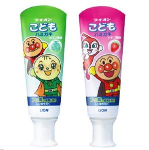 【TOE拇指小舖】日本獅王麵包超人牙膏40g  哈密瓜/草莓 [10支箱出]