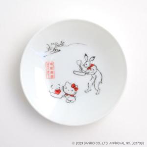 三麗鷗 Hello kitty聯名×鳥獸戲畫碟子-平底鍋