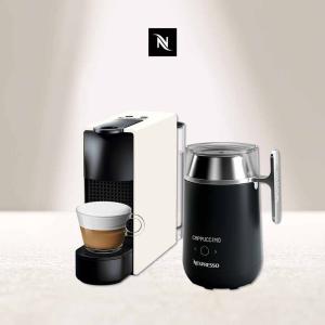 觀銘質感生活家電 Nespresso 膠囊咖啡機 Essenza Mini 純潔白 Barista咖啡大師調理機 組合