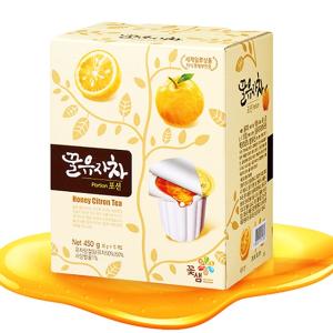 【韓國花泉】 蜂蜜柚子茶球 450g(30公克×15個) 膠囊 伴手禮 熱飲 柚子醬 蜂蜜柚子茶 現貨 韓國 禮盒