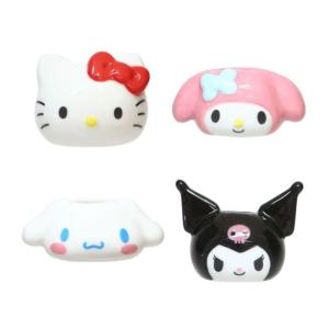 【三麗鷗】陶瓷大頭角色造型牙刷架 (Hello Kitty/美樂蒂/酷洛米/大耳狗)
