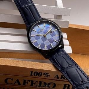 星晴錶業 CITIZEN星辰手錶編號:CI00012 藍紫色錶盤黑錶殼石英機芯蘇格蘭方格紋 小道消息，上游供貨限量，錯失不再有😆😆😆
