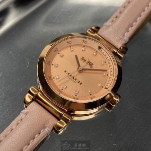 星晴錶業 COACH蔻馳手錶編號:CH00007 粉紅色鑽圈錶盤玫瑰金錶殼石英機芯簡約 商品都是正貨的，追蹤享優惠👍👍👍👍👍