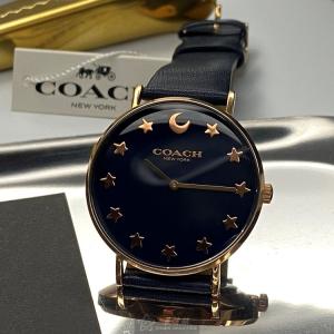 星晴錶業 COACH蔻馳手錶編號:CH00009 黑色錶盤玫瑰金錶殼石英機芯簡約,星空款 不好意思跟您說，這款我要了✔✔✔✔✔