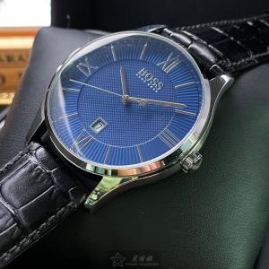 星晴錶業 BOSS伯斯手錶編號:HB1513553 寶藍色錶盤銀錶殼石英機芯簡約,時分秒中三針顯示 入手這款絕對真令人開心的💖😃💖😃💖😃