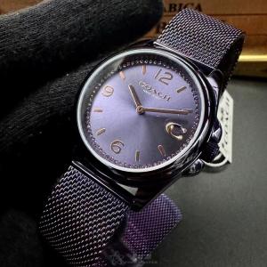 星晴錶業 COACH蔻馳手錶編號:CH00179 紫色錶盤紫色錶殼石英機芯簡約,中二針顯示 出門百搭必備💖💖💖