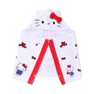 【三麗鷗】Hello Kitty 兒童棉質 3-WAY連帽浴巾