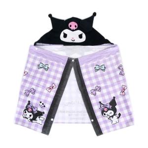【三麗鷗】酷洛米 兒童棉質 3-WAY連帽浴巾