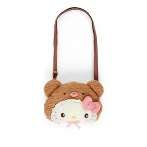 【三麗鷗】Hello Kitty 絨毛熊熊造型 斜背包 (2-WAY)