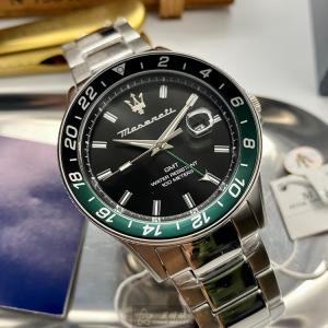星晴錶業 MASERATI瑪莎拉蒂手錶編號:R8853140005 黑色錶盤墨綠黑錶殼石英機芯簡約,潛水錶,中三針顯示 怎麼那麼美😍😍😍😍😍😍