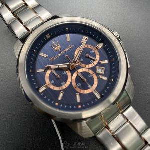 星晴錶業 MASERATI瑪莎拉蒂手錶編號:R8873621008 寶藍色錶盤銀錶殼石英機芯中三針顯示,運動 防水等級很不錯的唷🙅💧