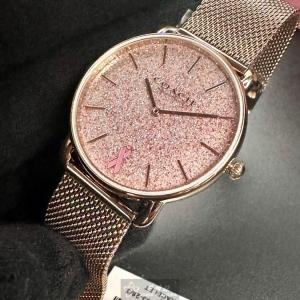 星晴錶業 COACH蔻馳手錶編號:CH00201 粉紅碎鑽錶盤玫瑰金錶殼石英機芯簡約,中二針顯示 怎麼那麼美😍😍😍😍😍😍