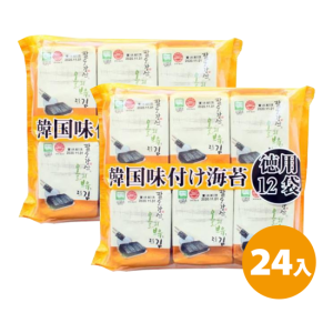 orionjako 韓國麻油風味海苔(42g/袋)12入X2袋