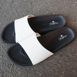 I am slippers 室內素胚塗鴉鞋 黑IS219