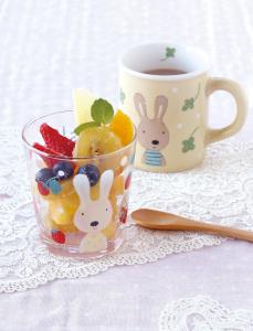 【日本IZAWA】糖糖兔玻璃杯-粉紅
