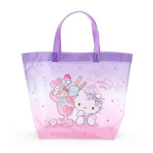Sanrio 防水海灘袋-Hello Kitty 粉紫聖代冰