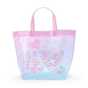 Sanrio 防水海灘袋-美樂蒂 粉紫冰淇淋