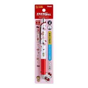 Sanrio Hello Kitty (紅白小熊款) 原子筆 黑0.5mm Pentel EnerGel