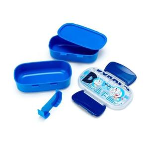 【哆啦A夢】塑膠雙面扣雙層便當盒/保鮮盒